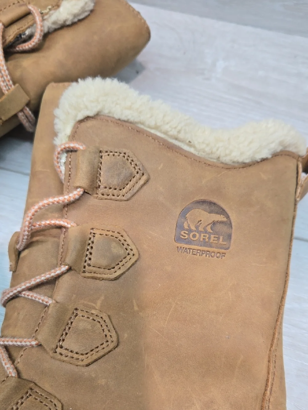 NWOB Sorel Women’s Waterproof Tall Duck Leather Winter Boots Shoes Sz 9
